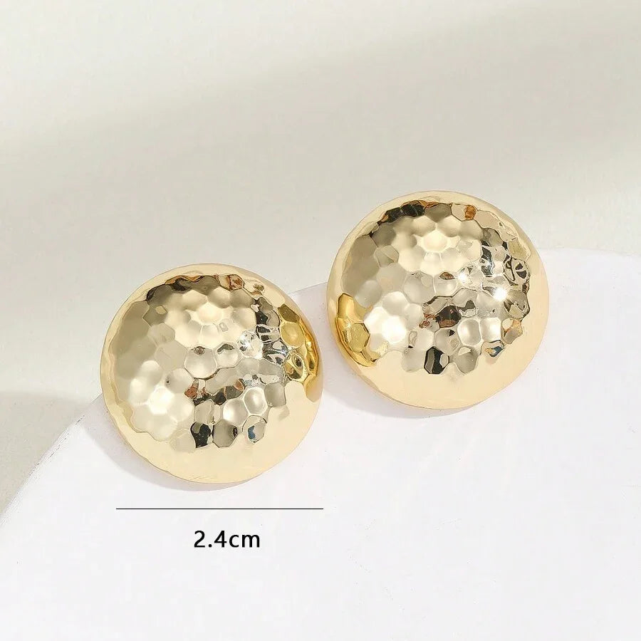 Brinco Martelado Botão Solar