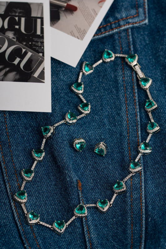 Conjunto Coração Esmeralda
