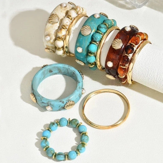 Trio de Braceletes Oceano