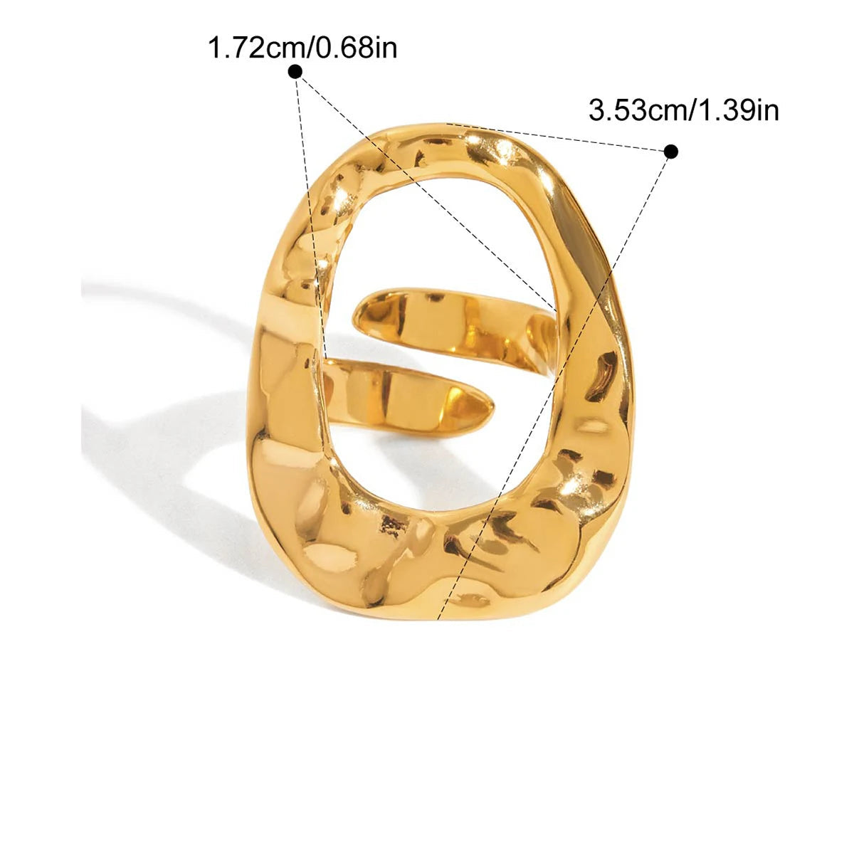 Anel Regulável Dourado