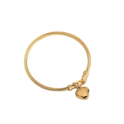 Bracelete com Pingente de Coração