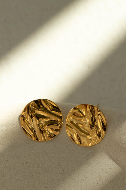 Brinco Disco Dourado
