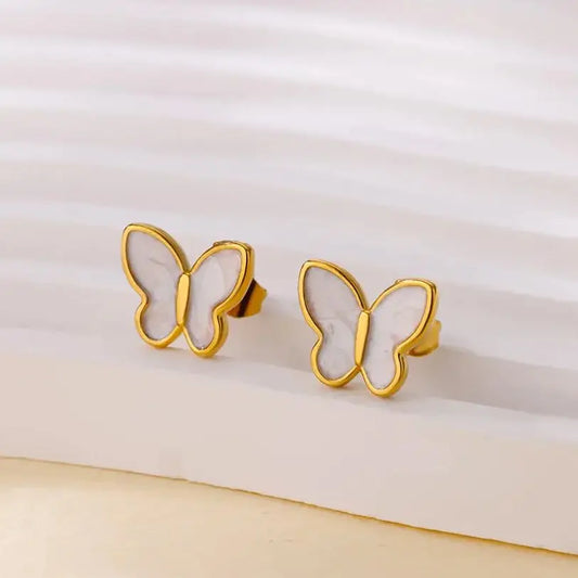Brinco Mini Borboleta com Dourado