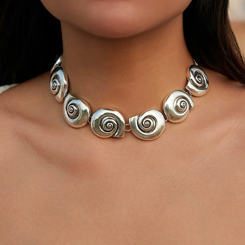 Conjunto Colar e Brinco Concha