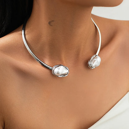 Conjunto Pérola Barroca com Dourado