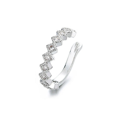 Conjunto de  Ear Cuff Cravejado de Zircônia