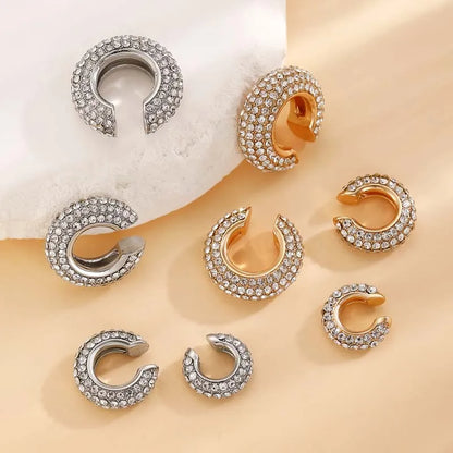 Brinco Ear Cuff Cravejado com Zircônias
