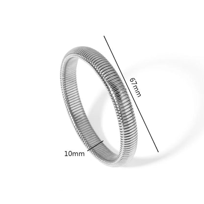Pulseira Bracelete Mola Dourado / Prateado