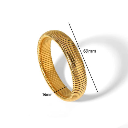 Pulseira Bracelete Mola Dourado / Prateado