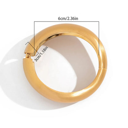 Pulseira Geométrica Dourada Fosca