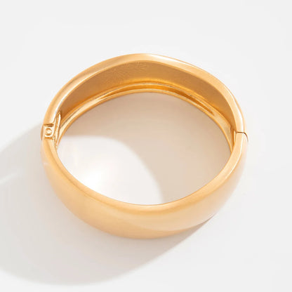 Pulseira Geométrica Dourada Fosca