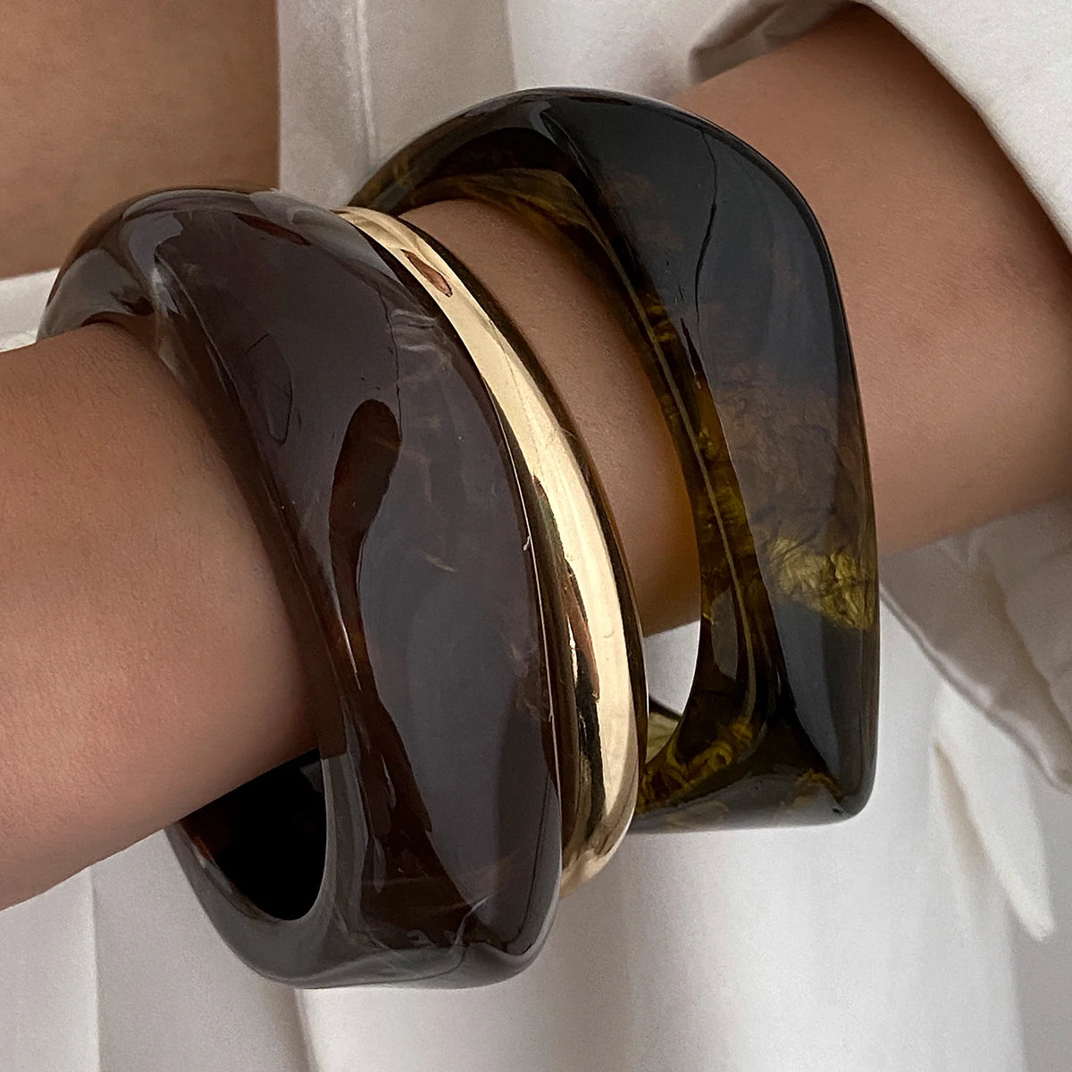 Trio de Bracelete Âmbar