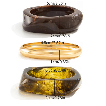 Trio de Bracelete Âmbar